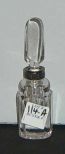 Atlantis Square Clear Perfume Bottle with Flat Stopper