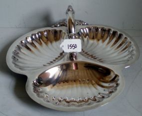 Silver Plate Shell Shaped Bon Bon Dish