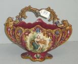 Victorian Majolica Basket