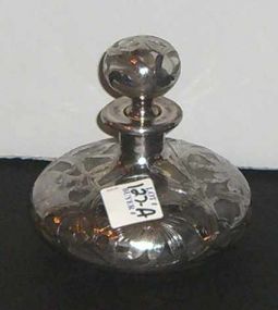 Sterling overlay perfume bottle