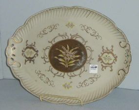 Floral Enameled Platter