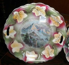 Hand Painted Double Handled Plate