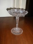 Cut glass compote, Star of David