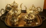 Silver Plate 4 Piece Coffee/Tea Set