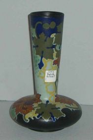 Multi-colored Gouda Holland vase - signed Regina