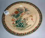 Oriental plate with flowers