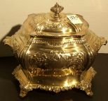 Victorian Silver Plated Tea Caddy