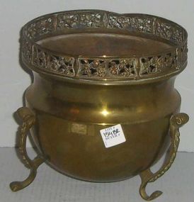Brass 3 Footed Planter