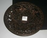 Round copper colored Art Nouveau Coalbrookdale