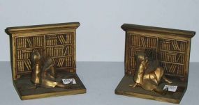 Pair of Metal Bookends