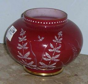 Cranberry Cased Vase
