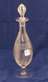 Cut glass sherry decanter