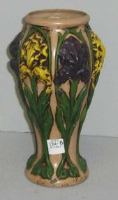 Pair of Goofus Glass Vases