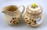 England Johnson Bros Creamer & Sugar