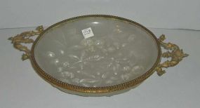 Signed French Marked Glass Bowl