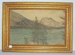 Oil on Board Lake Jackson WY by McDonald