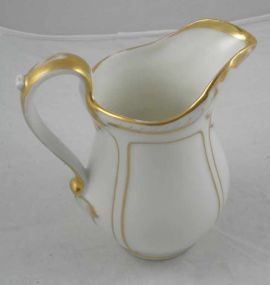 Creamer with Gold Trim & Flowers