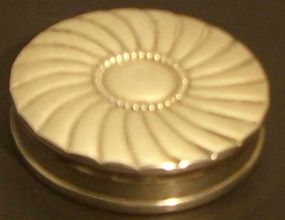 Sterling Silver Round Compact