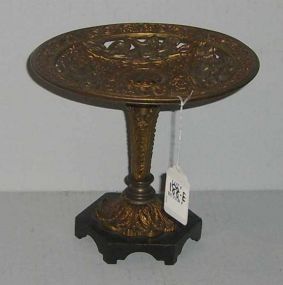 Brass Carved Compote