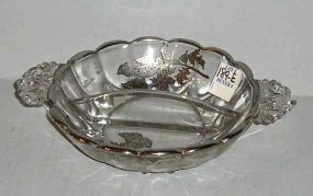 Double Handled Divided Nut Bowl