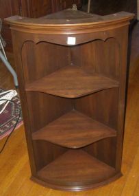 Mahogany Hanging Corner Shelf