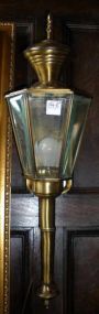 Pair of Wall Mount Brass Lamps