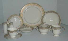 Bristol Fine China Rene Pattern 56 Pieces