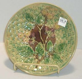 Majolica Plate w/Berries