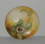 Hand painted Nippon plate with nuts & leaves
