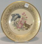 Lenox Boehm Plate Black Throated Blue Warbler