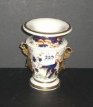 Coalport oriental design vase with handles
