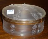 Lalique/France Oval Hedge Large Dresser Box