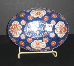 Imari Pattern Oval Bowl