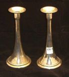 White Sterling Silver Candlestick