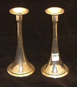 White Sterling Silver Candlestick