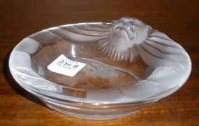 Lalique Lion Mask Ashtray