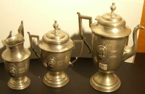 Silver Plate 3 Piece Coffee Set