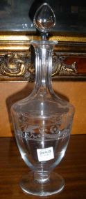 Baccarat Footed Clear Decanter