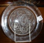 Lalique Clear and Frosted Plate