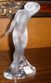 Lalique/France Frosted Figure of Nude Woman