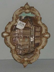 Schiller wall plaque with houses
