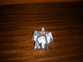 Baccarat Crystal 5 Point Star Paperweight