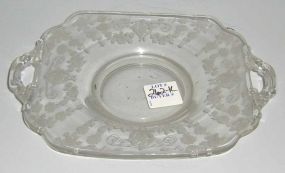 Small Etched Plate with Double Handle