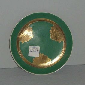 Small green Bavaria plate