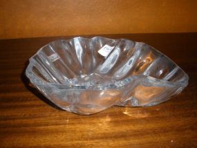 Baccarat Free Form Clear Crystal Bowl
