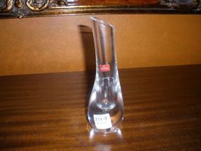 Baccarat Crystal Vase w/Paperweight Base