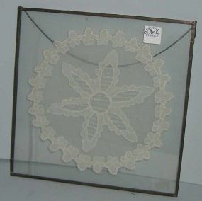 Framed Lace Doily