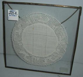 Framed Lace Doily