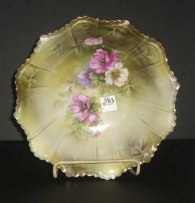 RS Prussia Hand Painted Bowl with Gold Trim