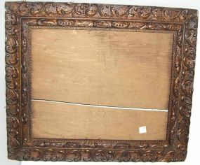 Carved bronze colored picture frame